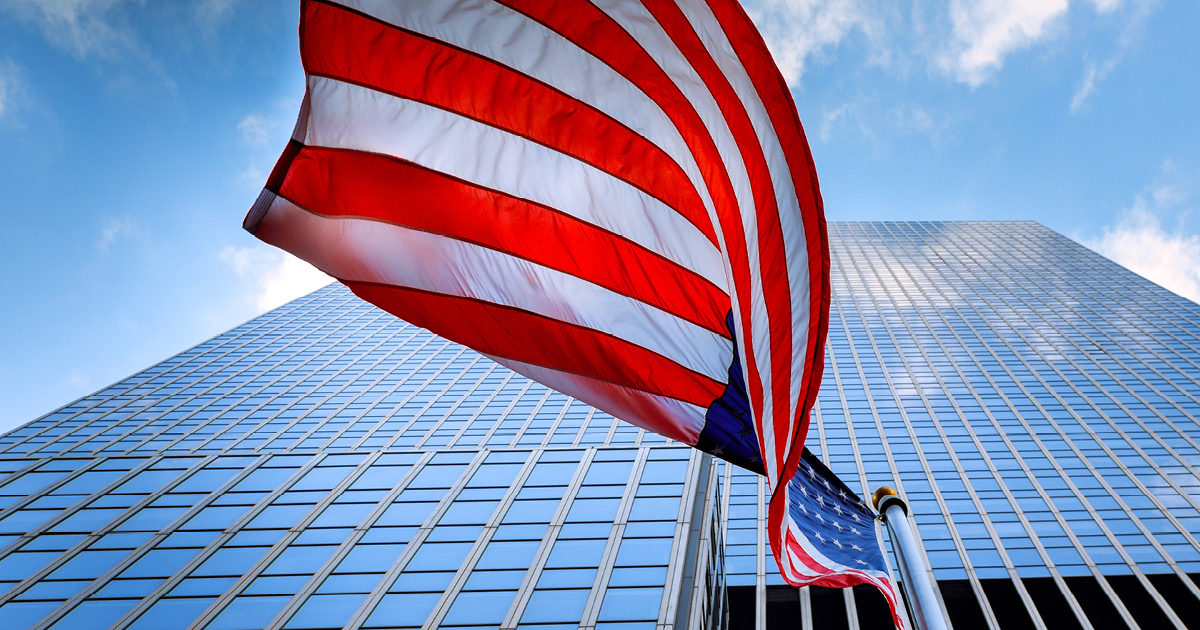 Corporate building in US