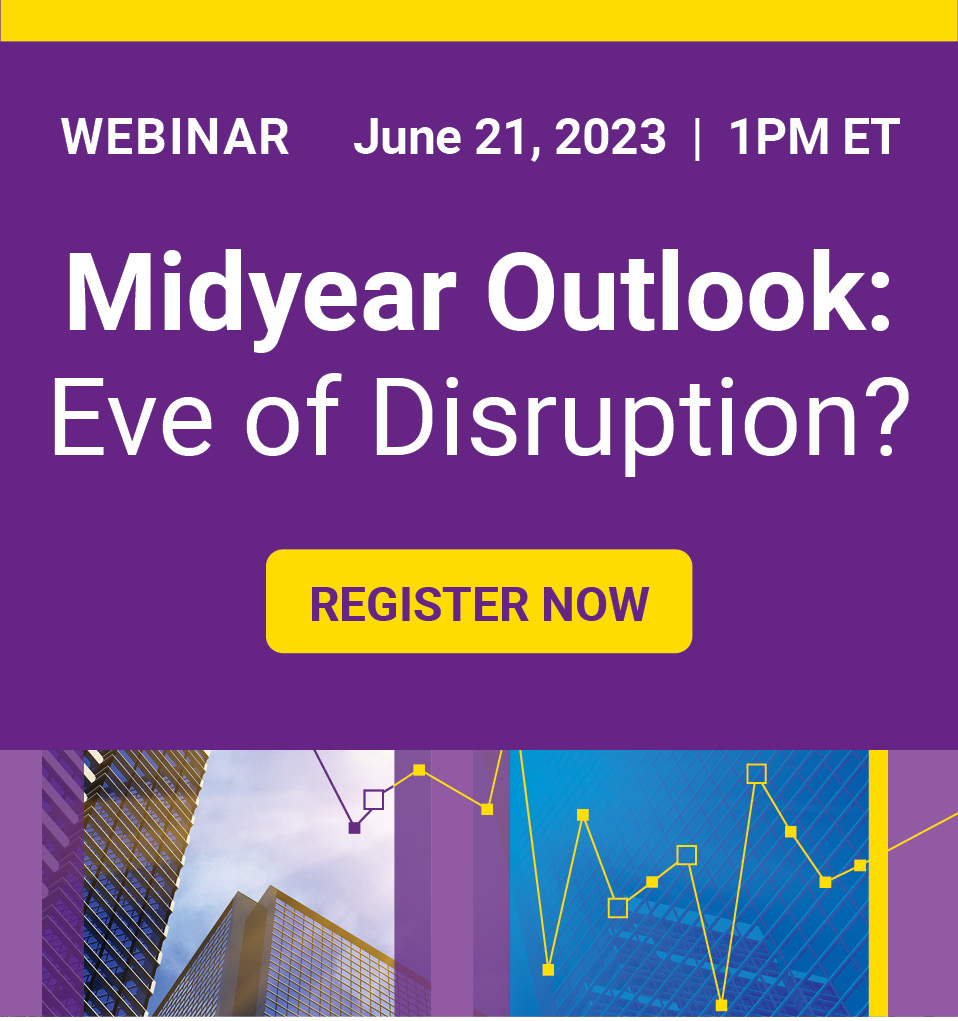 Registration Advert for Midyear Outlook June 21, 2023 at 1PM ET