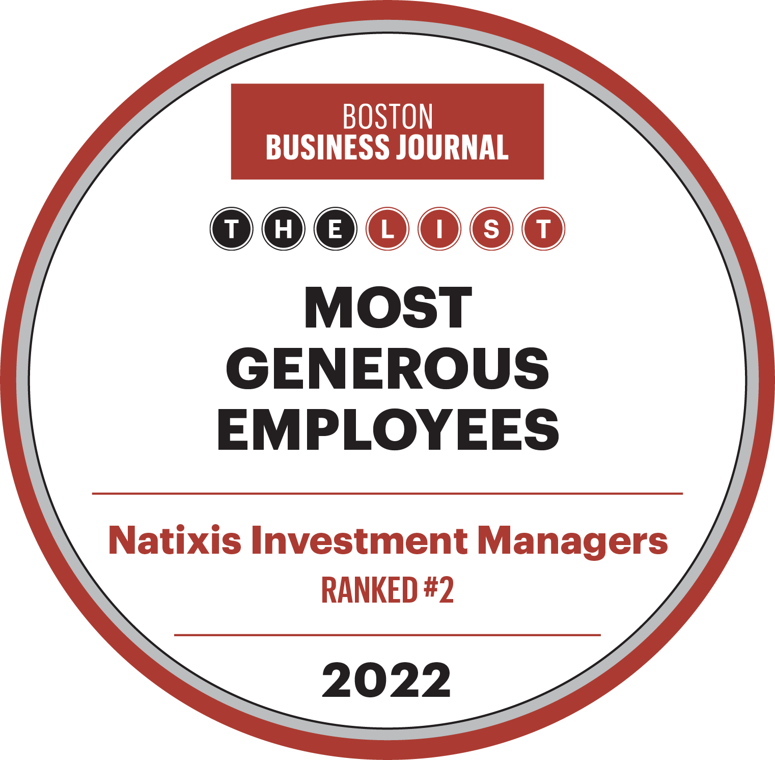 BBJ Most Generous Employees 2022 Logo