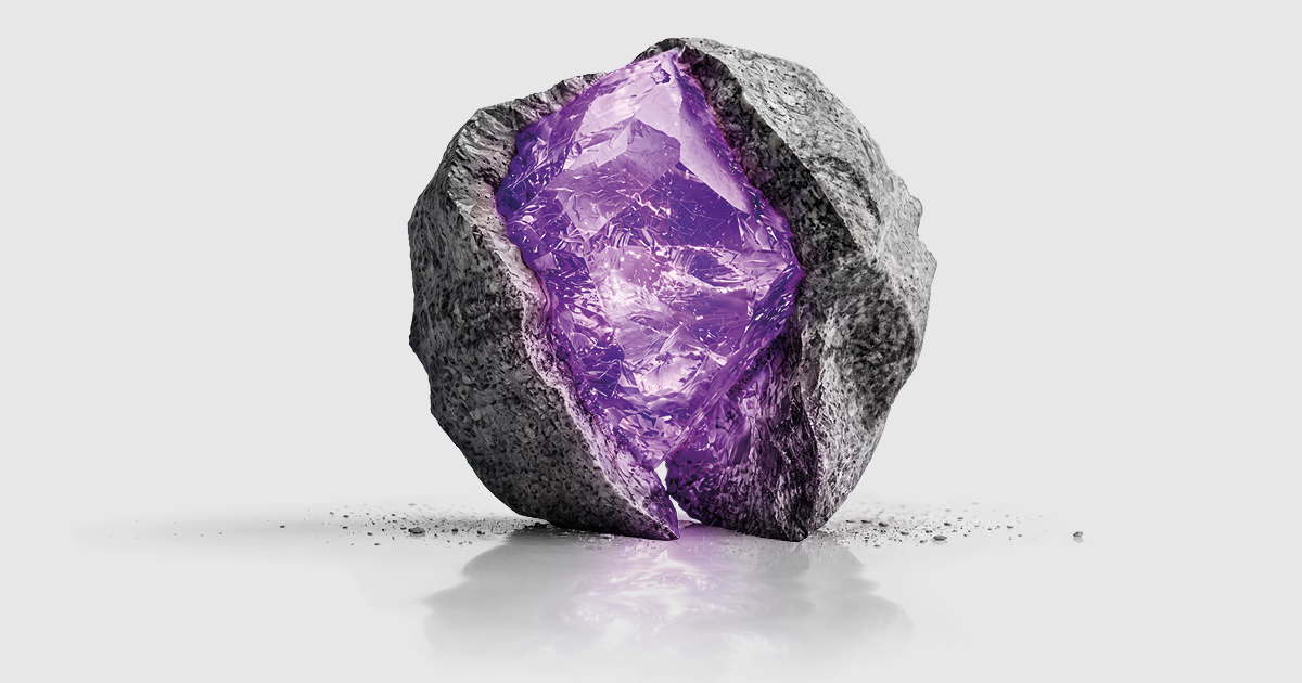 Man crossing a rock
